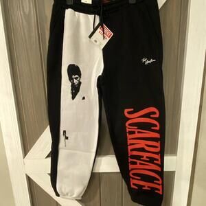 Reason Scarface Black & White Joggers - Medium